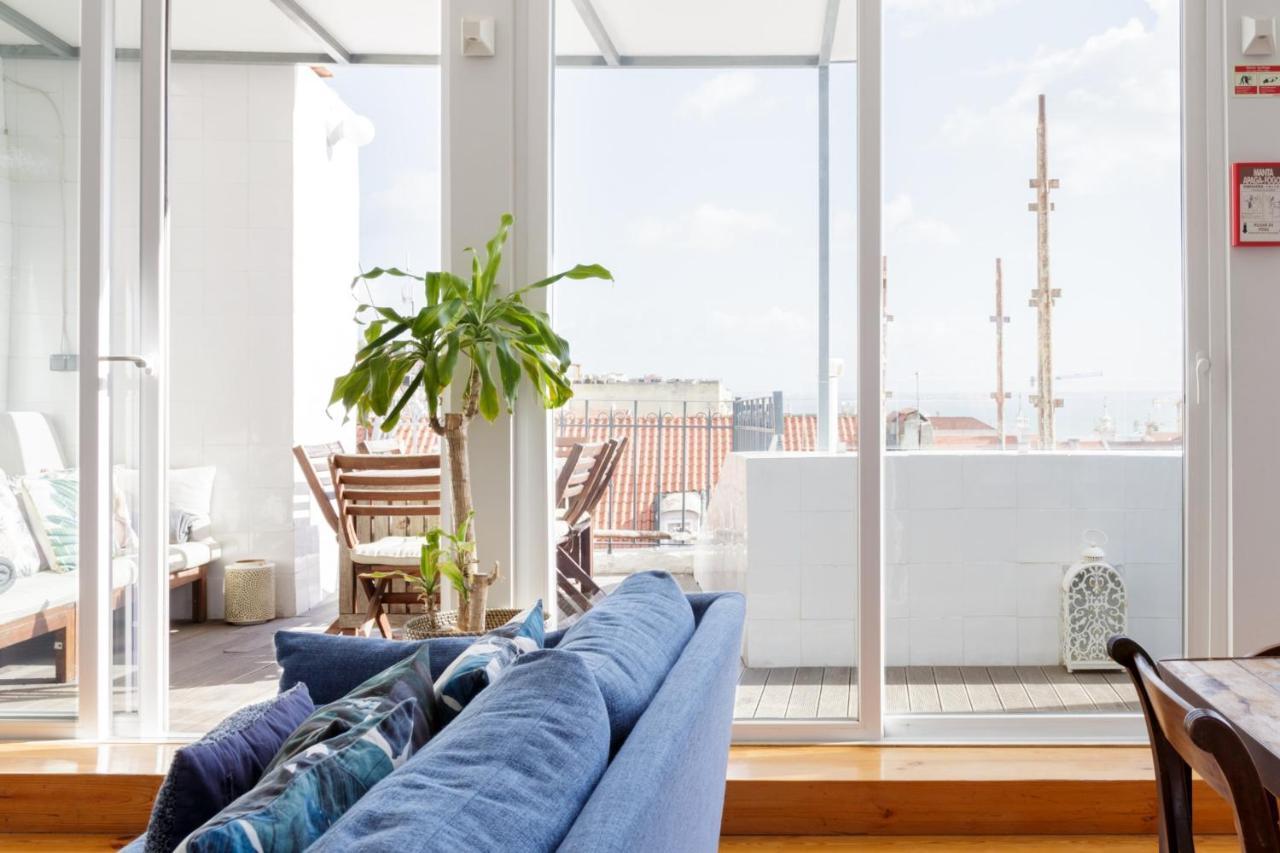 Amazing Rooftop Terrace With River And Historic City View 4 Bedrooms 4 Bathrooms Ac 19Th Century Building Chiado ลิสบอน ภายนอก รูปภาพ