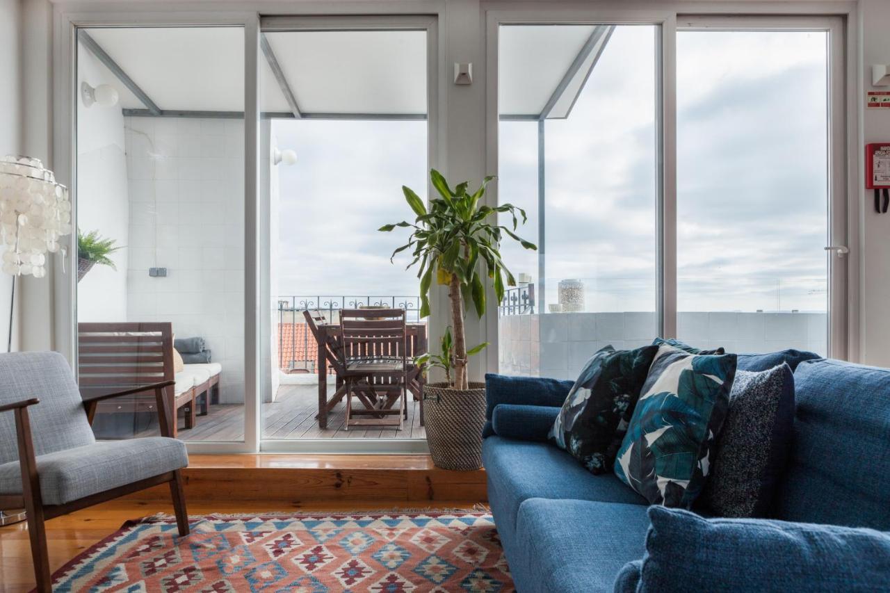 Amazing Rooftop Terrace With River And Historic City View 4 Bedrooms 4 Bathrooms Ac 19Th Century Building Chiado ลิสบอน ภายนอก รูปภาพ