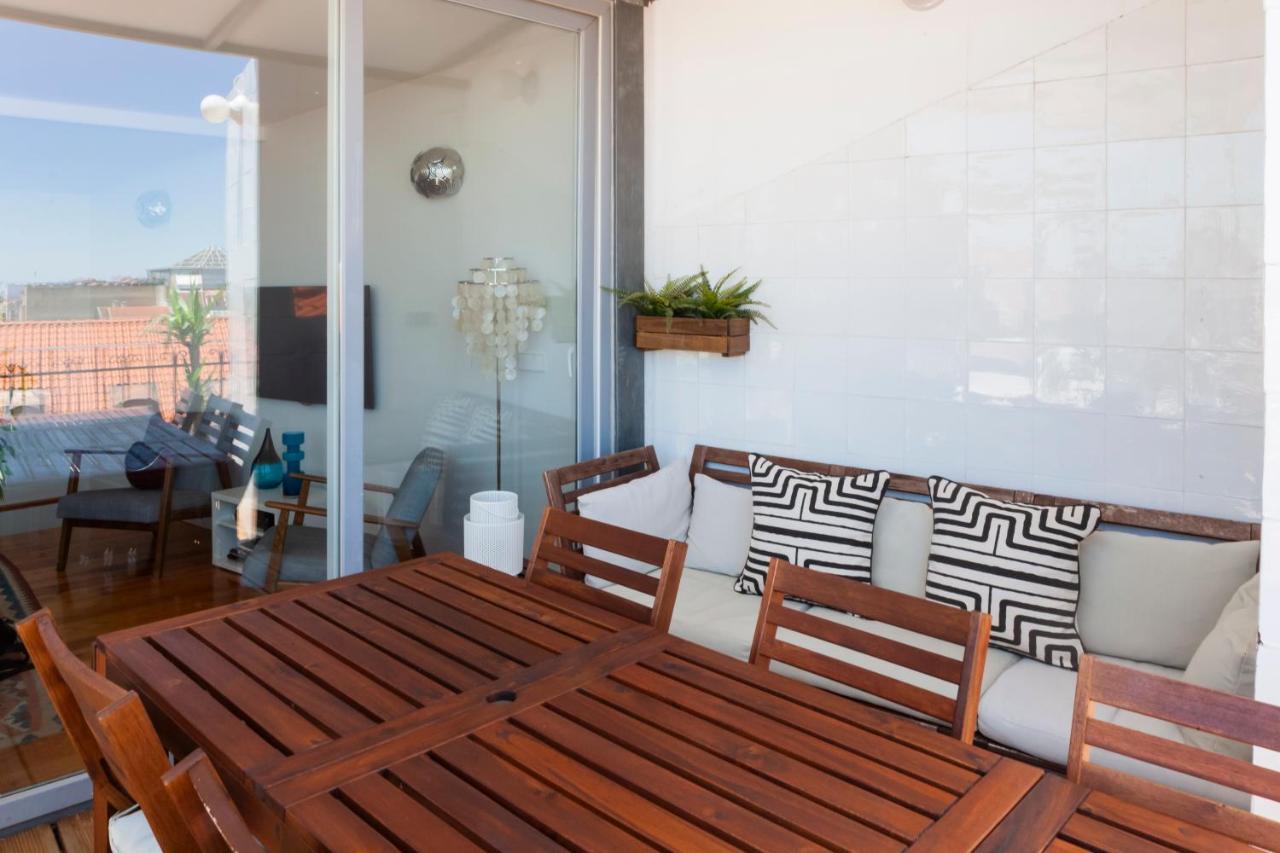 Amazing Rooftop Terrace With River And Historic City View 4 Bedrooms 4 Bathrooms Ac 19Th Century Building Chiado ลิสบอน ภายนอก รูปภาพ